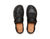 Black Handmade Leather Middle English shoes by Aurora Shoe Co. - Top Down view on white background